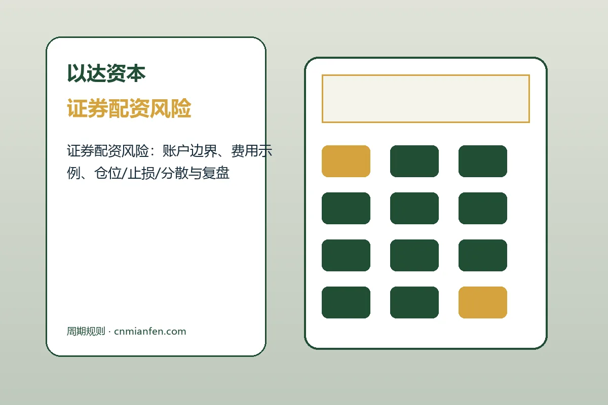 以达资本费用、账户与退出规则图解